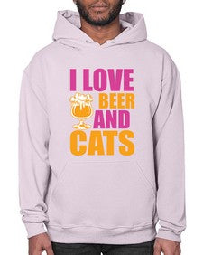 i love beer and cats 1138# - beer- Hoodie
