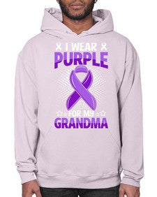 i wear purple for grandma 171# - alzheimers- Hoodie
