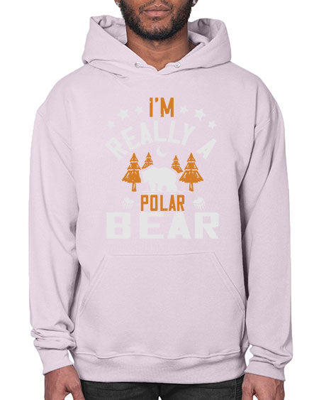 im really a polar bear 147# - bears - animals- Hoodie