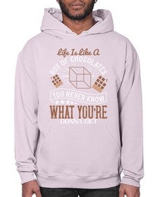 life is like a box of chocolates you never know what youre gonna get 315# - chocolate- Hoodie