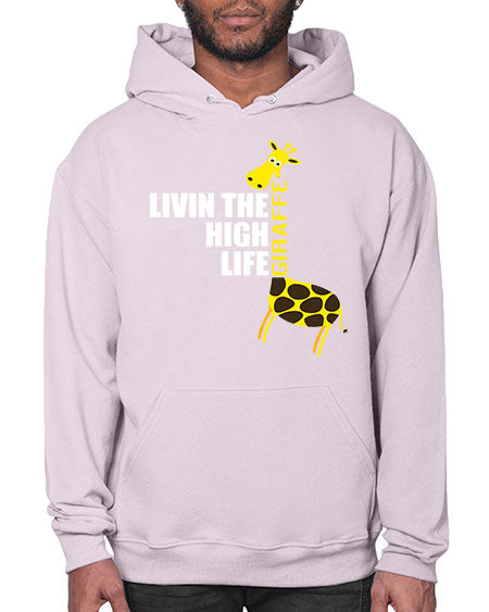 living the high life giraffe - giraffee- Hoodie