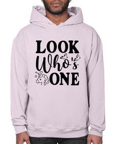 look whos one 262# - unicorn- Hoodie