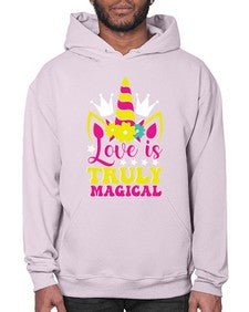 love is truly magical 270# - unicorn- Hoodie