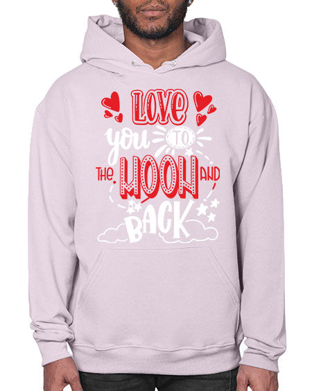 love you to the moon and back 4# - moon- Hoodie