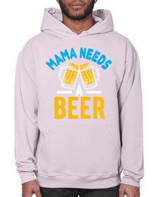 mama needs a beer 1355# - beer- Hoodie