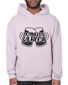mom needs a beer 1393# - beer- Hoodie