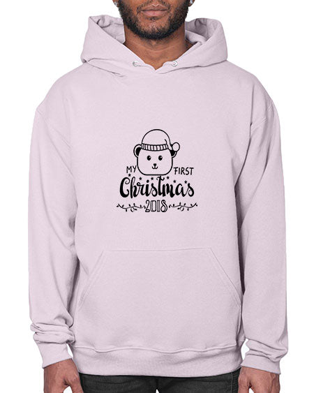 my first christmas bear black 191# - bears - animals- Hoodie