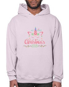 my first christmas unicorn 317# - unicorn- Hoodie