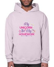 my unicorn ate my homework 322# - unicorn- Hoodie