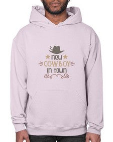 new cowboy in town 953# - western- Hoodie