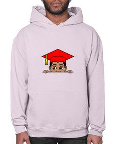 peekaboo afro puffs grad boy 20# - black boys or men- Hoodie
