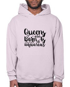 queens Are Born As Aquarius 383# - aquarius- Hoodie