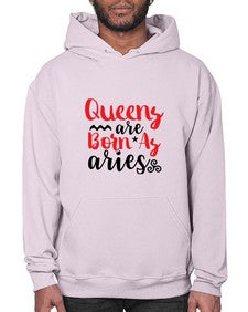queens Are Born As Aries 384# - aries- Hoodie
