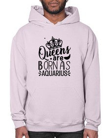 queens are born as Aquarius 388# - aquarius- Hoodie