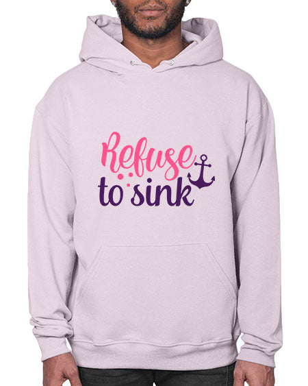 refuse to sink Style 4# - breast cancer- Hoodie