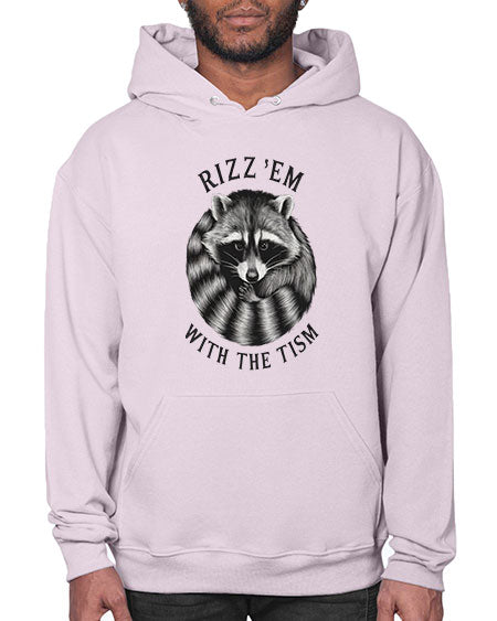 rizzem with the tism 53# - raccoon- Hoodie