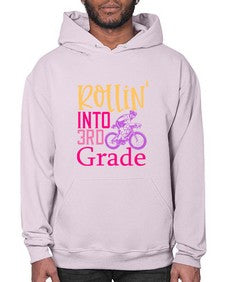 rollin into third grade 782# - third grade- Hoodie