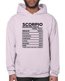 scorpio Nutrition Facts 434# - scorpio- Hoodie