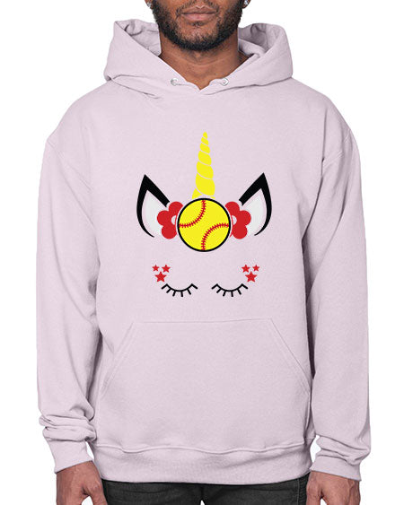 softball unicorn 400# - softball- Hoodie