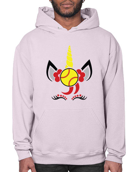 softball unicorn 401# - softball- Hoodie