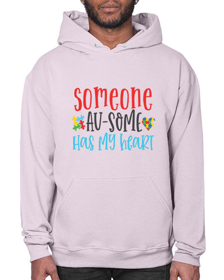 someone ausome has my heart Style 40# - autism- Hoodie