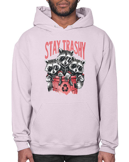 stay trashy 63# - raccoon- Hoodie