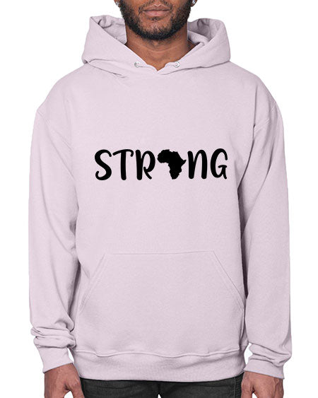 strong africa svg 24# - black words and phrases- Hoodie