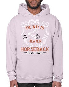 the way to haeven is on horseback Style 19# - horse- Hoodie