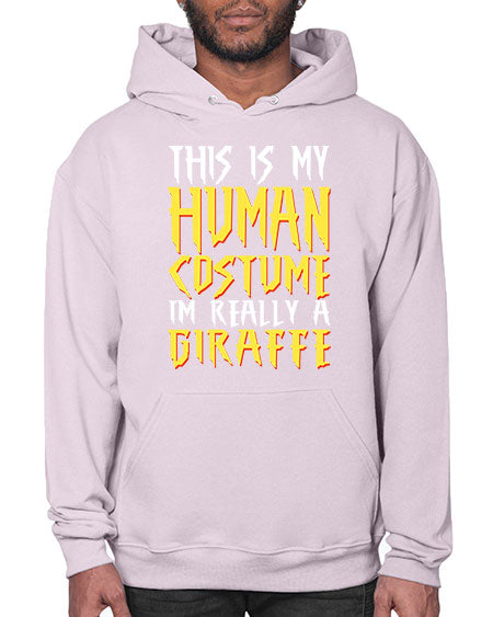 this is my human costume im really a giraffe - giraffee- Hoodie