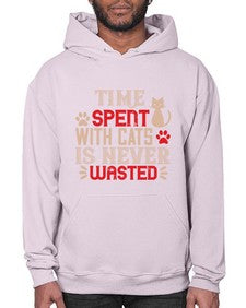 time spend with cat is never wasted Style 121# - cats- Hoodie