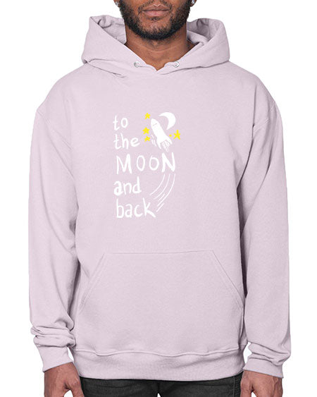 to the moon and back 9# - moon- Hoodie
