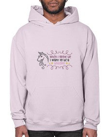when i grow up i want to be a unicorn 554# - unicorn- Hoodie