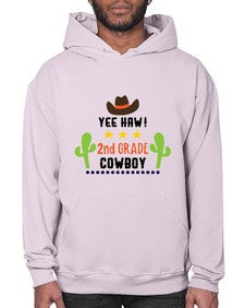 yee haa cowboy nd grade 1257# - western- Hoodie
