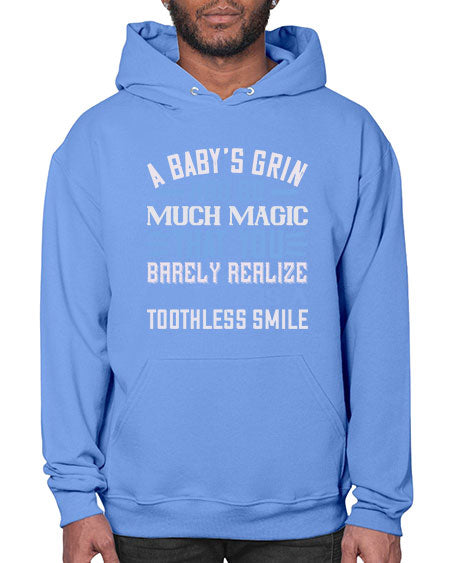 A baby’s grin has so much magic that you barely realize that it is a toothless smile Style 263# - baby- Hoodie