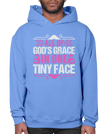 All of Gods Grace in one tiny Face Style 18# - baby- Hoodie