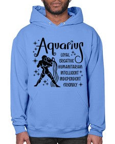 Aquarius 64# - aquarius- Hoodie