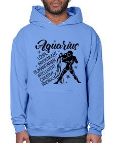 Aquarius 72# - aquarius- Hoodie