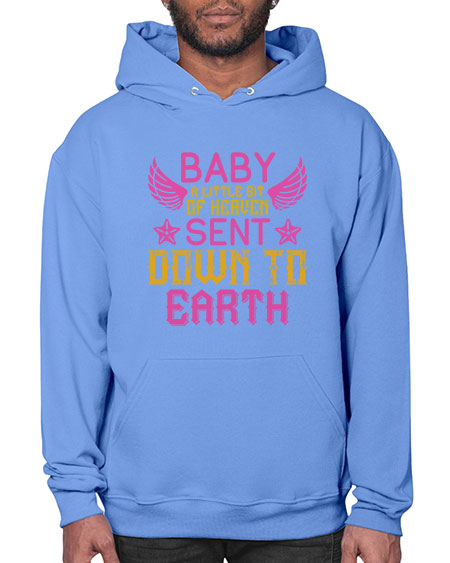 Baby A little bit of heaven sent down to earth Style 273# - baby- Hoodie