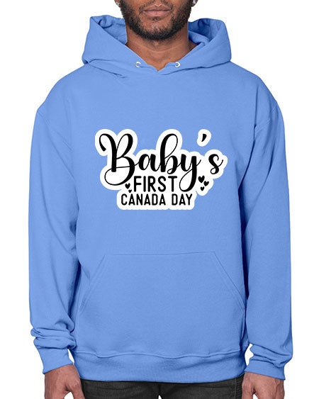 Baby s First Canada Day 275# - baby- Hoodie