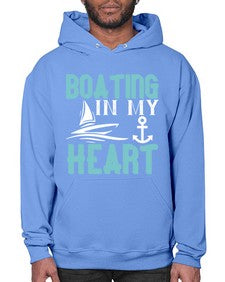 Boating in my heart 13# - boats- Hoodie