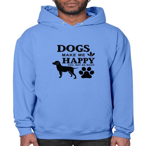 Dogs Make Me Happy Style 44# - dogs- Hoodie