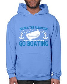 Double the Pleasure Go Boating 15# - boats- Hoodie