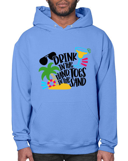 Drink In The Hand Toes In The Sand Style 48# - summer- Hoodie
