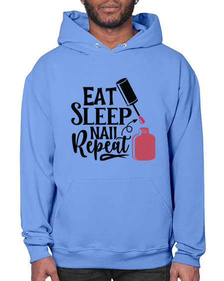 Eat Sleep Nail Repeat 737# - nail tech- Hoodie