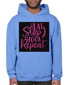 Eat Sleep Yoga Repeat  207# - yoga- Hoodie