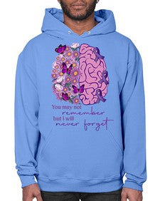 Floral Brain I Will Never Forget 146# - alzheimers- Hoodie