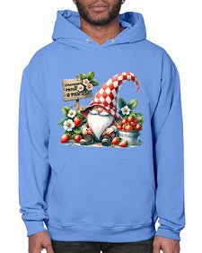Gnome Strawberry Patch 999# - strawberry- Hoodie