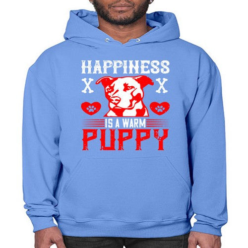 Happiness is a warm puppy Style 201# - dogs- Hoodie