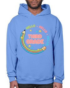 Hello third Grade Pencil 346# - third grade- Hoodie