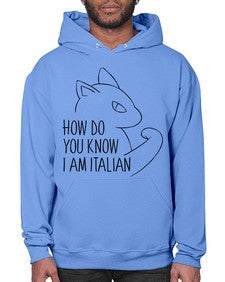 How Do You Know I am Italian - cats- Hoodie